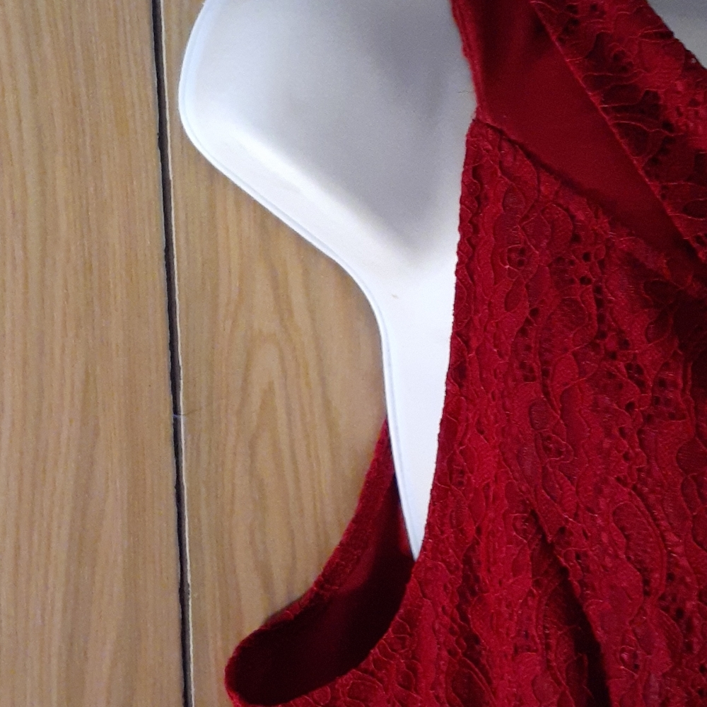 🆕 SALE Michel Laperle Maroon Plus Dress - Picture 3 of 15